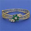 American Diamond Openable kada with Mehndi Plating