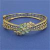 American Diamond Openable kada with Mehndi Plating