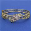 American Diamond Openable kada with Mehndi Plating