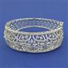 American Diamond Broad Kada with Rhodium Plating 2 Tone Plating Mehndi Plating