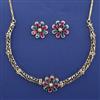 American Diamond Hazoorilal Necklace with Carat Plating