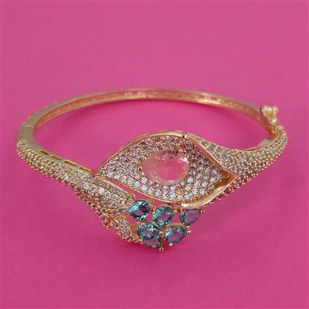 American Diamond Hazoorilal Kada with Carat Plating