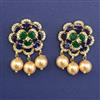 American Diamond Pearl Earring with Carat Plating