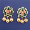 American Diamond Pearl Earring with Carat Plating