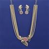 American Diamond Birds Necklace with Carat Plating