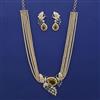 American Diamond Birds Necklace with Carat Plating