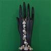 American Diamond Adjustable Hath Pan with Rhodium Plating 2 Tone Plating Mehndi Plating