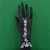 American Diamond Adjustable Hath Pan with Rhodium Plating 2 Tone Plating Mehndi Plating