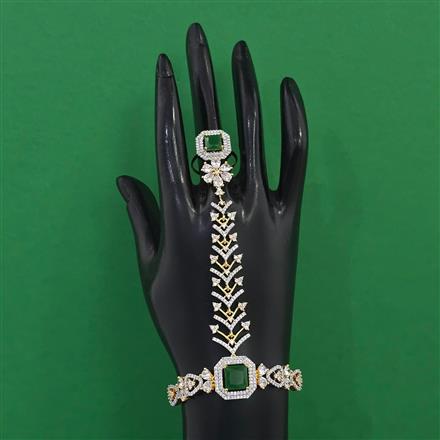 American Diamond Adjustable Hath Pan with 2 Tone Plating