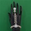 American Diamond Adjustable Hath Pan with 2 Tone Plating