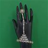 American Diamond Adjustable Hath Pan with Rhodium Plating 2 Tone Plating Mehndi Plating