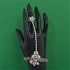 American Diamond Classic Hath Pan with Rhodium Plating 2 Tone Plating Mehndi Plating