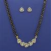 American Diamond Classic Mangalsutra with Rhodium Plating 2 Tone Plating