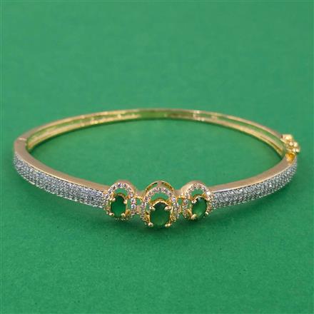 American Diamond Openable kada with 2 Tone Plating