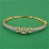 American Diamond Openable kada with 2 Tone Plating