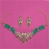American Diamond Hazoorilal Necklace with Carat Plating
