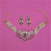 American Diamond Choker Necklace with Carat Plating