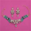American Diamond Hazoorilal Necklace with Carat Plating