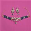American Diamond Hazoorilal Necklace with Carat Plating