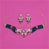 American Diamond Hazoorilal Necklace with Carat Plating