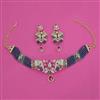 American Diamond Hazoorilal Necklace with Carat Plating