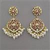American Diamond Pearl Earring with Gold Plating