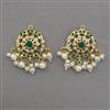 American Diamond Pearl Earring with Gold Plating