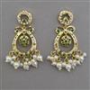 American Diamond Pearl Earring with Gold Plating
