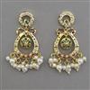 American Diamond Pearl Earring with Gold Plating