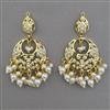 American Diamond Pearl Earring with Gold Plating