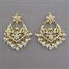 American Diamond Pearl Earring with Gold Plating