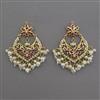 American Diamond Pearl Earring with Gold Plating