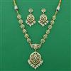 American Diamond Pearl Necklace with Gold Plating