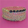 American Diamond Broad Kada with 2 Tone Plating
