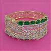 American Diamond Broad Kada with 2 Tone Plating