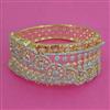 American Diamond Broad Kada with 2 Tone Plating
