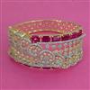 American Diamond Broad Kada with 2 Tone Plating