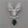 American Diamond Animal Brooch with Rhodium Plating