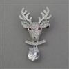 American Diamond Animal Brooch with Rhodium Plating