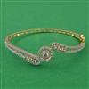 American Diamond Openable kada with Rhodium Plating 2 Tone Plating