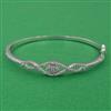 American Diamond Openable kada with Rhodium Plating 2 Tone Plating