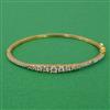American Diamond Openable kada with Rhodium Plating 2 Tone Plating