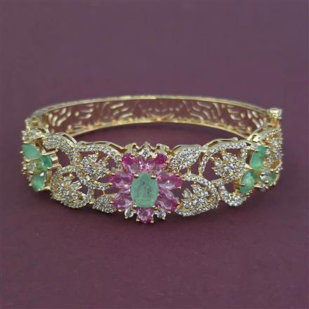 American Diamond Openable kada with Carat Plating