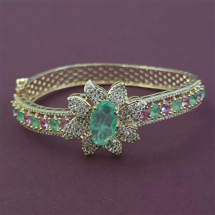 American Diamond Openable kada with Carat Plating