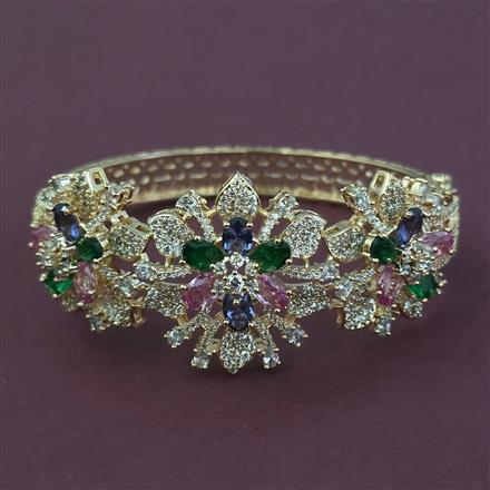 American Diamond Openable kada with Carat Plating