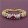 American Diamond Openable kada with 2 Tone Plating