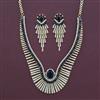 American Diamond Classic Necklace with 2 Tone Plating
