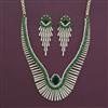 American Diamond Classic Necklace with 2 Tone Plating