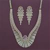 American Diamond Classic Necklace with 2 Tone Plating