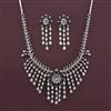 American Diamond Classic Necklace with Rhodium Plating